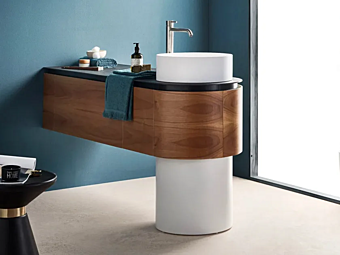 Meuble de salle de bain en bois simple Gaia Mobili collection Peninsula Meuble de salle de bain en bois simple Gaia Mobili collection Peninsula usine GAIA de l'Italie