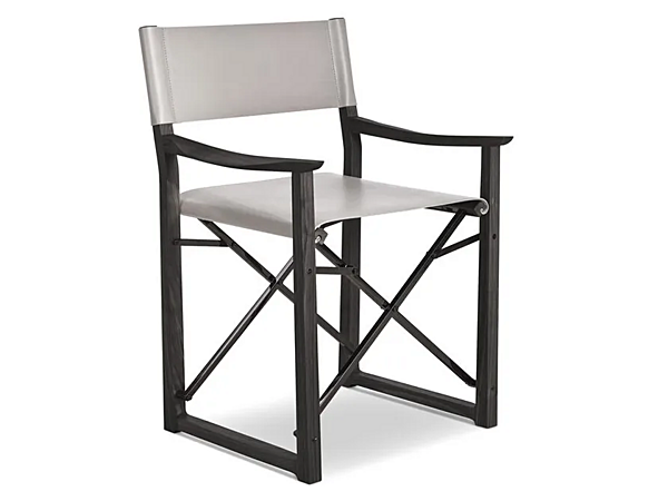 Chaise pliante en cuir tanné CLAP I 4 Mariani usine i 4 Mariani de l'Italie. Foto №3