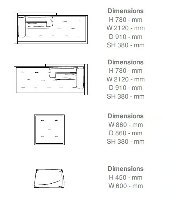 Canapé modulable en tissu Nomade 2 LIGNE ROSET usine LIGNE ROSET de l'Italie. Foto №3