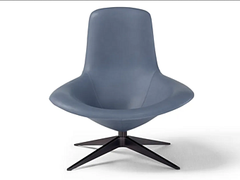 Fauteuil pivotant avec base à 4 branches en tissu Medea AMURA Fauteuil pivotant avec base à 4 branches en tissu Medea AMURA usine AMURA de l'Italie