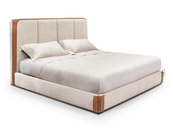 Lit double rembourré en tissu Clarissa FORMITALIA usine FORMITALIA de l'Italie. Foto №1