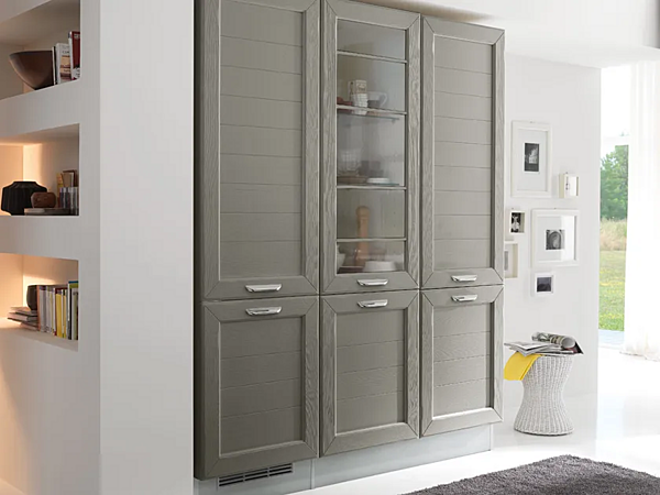 Cuisine en chêne avec poignées LUBE CUCINE Claudia usine LUBE CUCINE de l'Italie. Foto №2