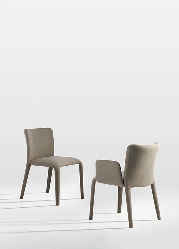 Fauteuil en tissu rembourré avec accoudoirs Potocco collection Lars 902 P 902/P usine POTOCCO de l'Italie. Foto №2