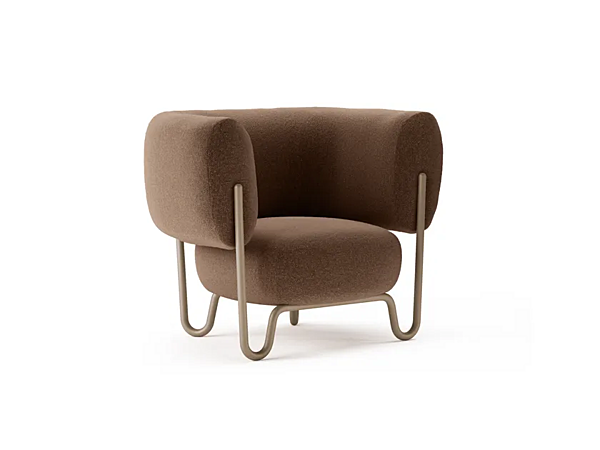 Fauteuil en tissu Crabby avec accoudoirs INNOVA Imbottiti usine Innova Imbottiti de l'Italie. Foto №3