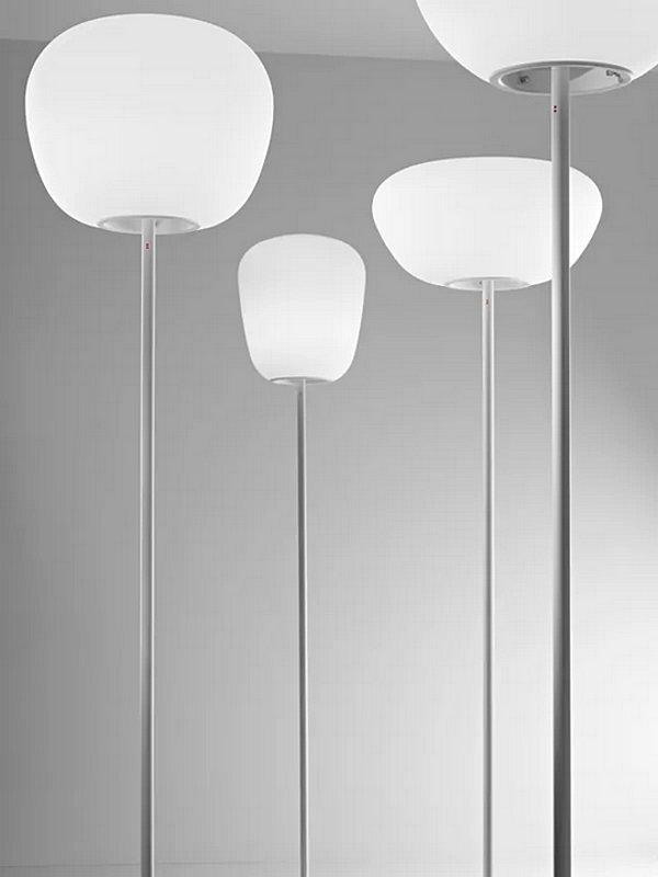 Lampadaire en verre halogène et fluorescent Fabbian Lumi Baka usine Fabbian de l'Italie. Foto №3