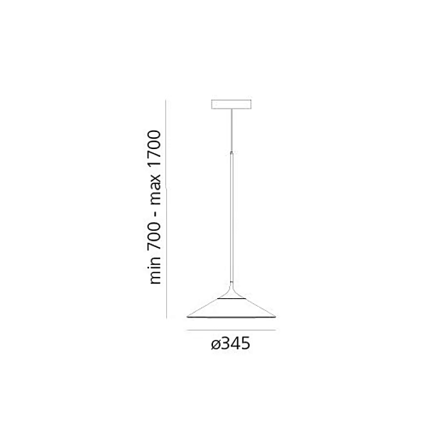 Suspension en méthacrylate LED Orsa Artemide usine Artemide de l'Italie. Foto №12