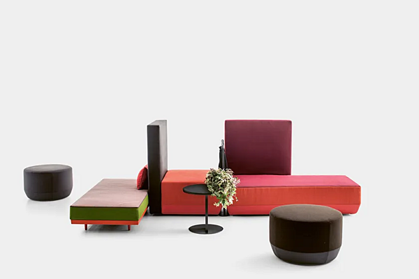 Canapé modulable en tissu Moroso Bikini Island usine Moroso de l'Italie. Foto №9