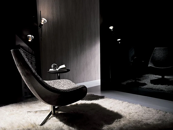 Fauteuil pivotant en tissu beige I 4 Mariani usine i 4 Mariani de l'Italie. Foto №6