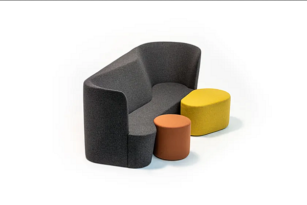 Pouf rond en tissu Taba Moroso usine Moroso de l'Italie. Foto №6