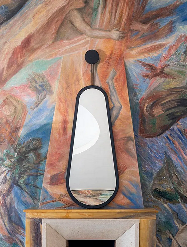 Miroir encadré mural Potocco collection Stilla 890 S 890/S usine POTOCCO de l'Italie. Foto №3