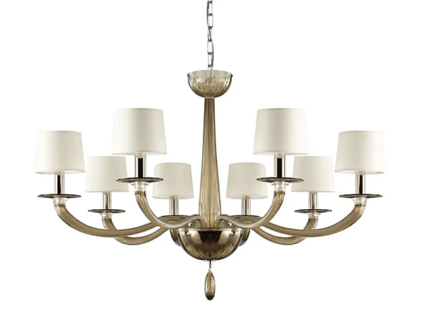 Chandelier en verre de Murano Serenade MULTIFORME LP0370-8-F4V usine MULTIFORME de l'Italie. Foto №1