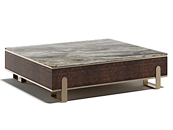 Table basse en bois et marbre Grand Q Capital Collection GRA.012 usine Capital Collection de l'Italie