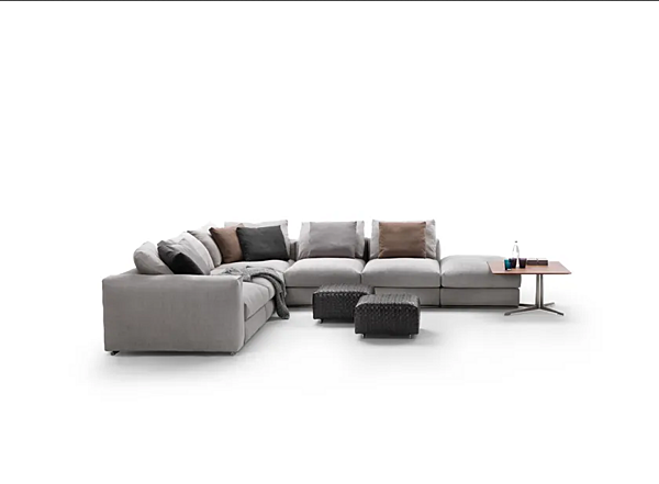 Canapé d'angle en tissu FLEXFORM collection Asolo usine FLEXFORM de l'Italie. Foto №12