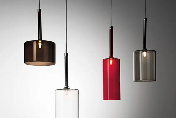 Suspension en verre teinté AXOLIGHT Spillray SP SPIL 10 usine Axolight de l'Italie. Foto №4
