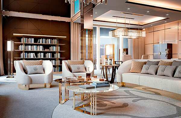 Fauteuil en tissu avec accoudoirs Bizzotto Italia Infinity usine Bizzotto Italia de l'Italie. Foto №3