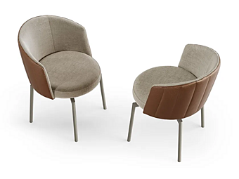 Chaise en tissu avec accoudoirs Eforma Jane usine Eforma de l'Italie