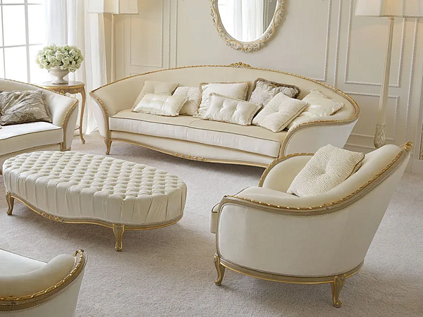 Canapé trois places en tissu classique Savio Firmino 3215 3215DIV usine SAVIO FIRMINO de l'Italie. Foto №3