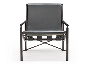 Fauteuil en cuir tanné avec accoudoirs AMURA EASE AM118.010 Fauteuil en cuir tanné avec accoudoirs AMURA EASE AM118.010 usine AMURA de l'Italie