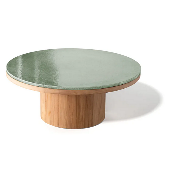 Table d'appoint en teck bas Frisbee Atmosphera usine ATMOSPHERA de l'Italie. Foto №10