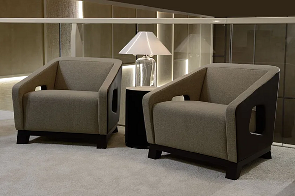 Fauteuil en tissu avec accoudoirs HOLLY I 4 Mariani usine i 4 Mariani de l'Italie. Foto №4