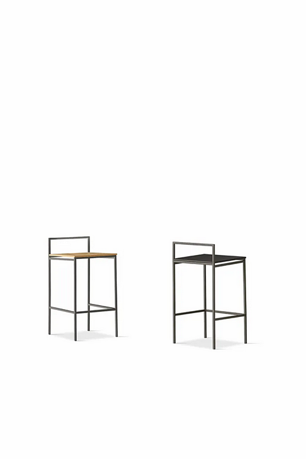 Tabouret en métal avec dossier JULY SEDIT usine SEDIT de l'Italie. Foto №2
