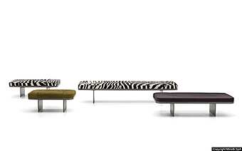 Banquette Minotti Clive usine Minotti de l'Italie