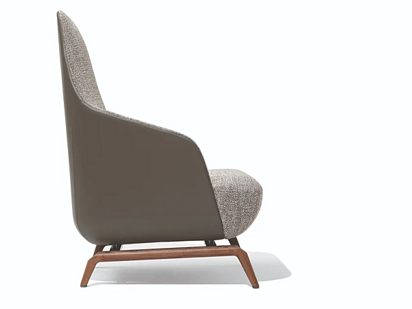 Fauteuil Bergère en tissu avec accoudoirs Janet GIORGETTI usine GIORGETTI de l'Italie. Foto №2