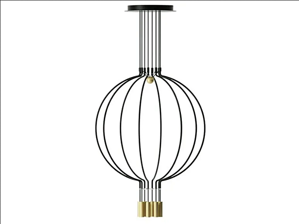 Suspension en métal LED Liaison AXOLIGHT Spliaix8 usine Axolight de l'Italie. Foto №1