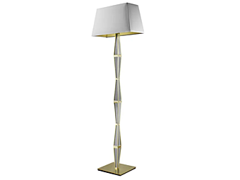 Lampe sur pied en cuir Abrissi collection Piramide 11134 Lampe sur pied en cuir Abrissi collection Piramide 11134 usine ABRISSI de l'Italie