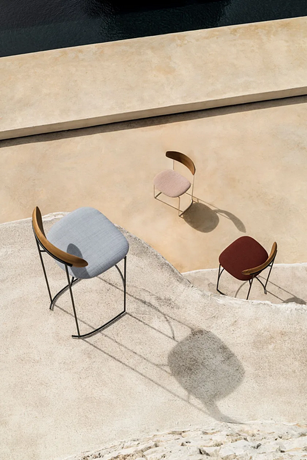 Chaise de jardin à base patin en aluminium Keel 922 Out Potocco 922-OUT usine POTOCCO de l'Italie. Foto №4