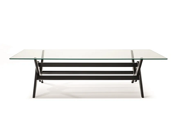 Table en bois et verre Capitol Complex CASSINA 058 usine CASSINA de l'Italie. Foto №3