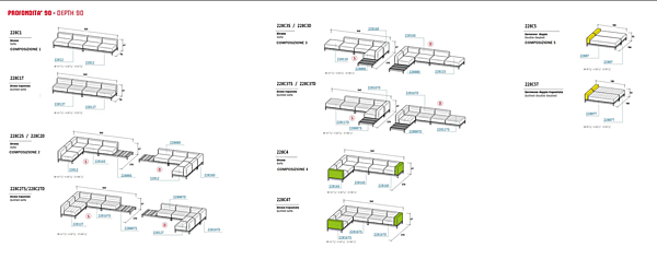 Canapé d'angle en tissu pour jardin Barcode VARASCHIN usine VARASCHIN de l'Italie. Foto №17