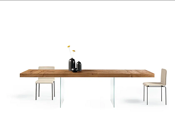 Table rectangulaire en bois et verre AIR LAGO 2180 2180 usine LAGO de l'Italie. Foto №1