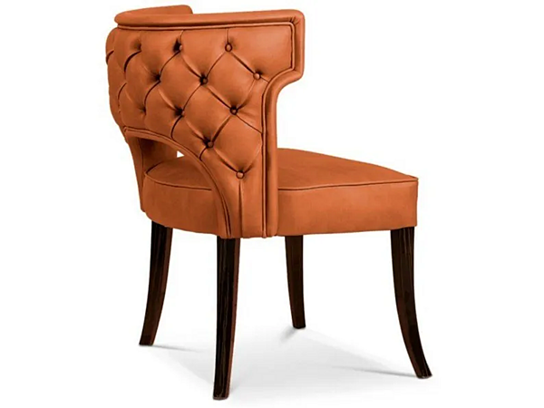 Fauteuil en cuir capitonné avec accoudoirs BRABBU Kansas usine BRABBU de l'Italie. Foto №1