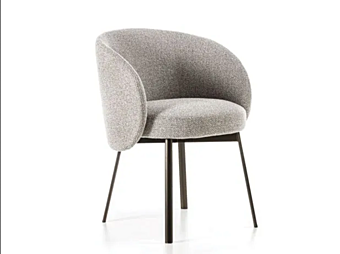 Fauteuil en tissu avec accoudoirs Frigerio Hug