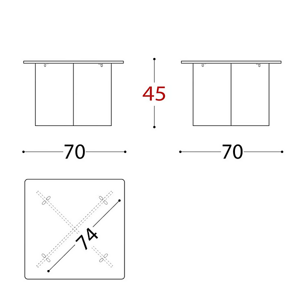 Table d'appoint ronde en PMMA pour jardin Belt Air VARASCHIN usine VARASCHIN de l'Italie. Foto №15