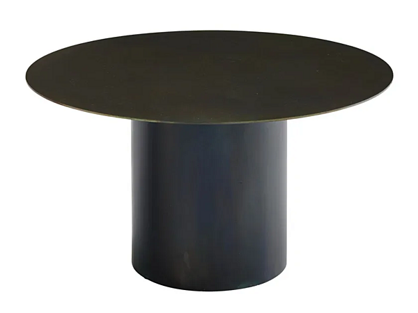 Table basse ronde en acier oxydé LIGNE ROSET 19960355 usine LIGNE ROSET de l'Italie. Foto №1