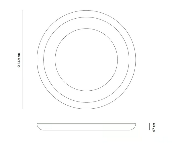 Plafonnier en métal et PMMA LED collection Sunday AXOLIGHT usine Axolight de l'Italie. Foto №10