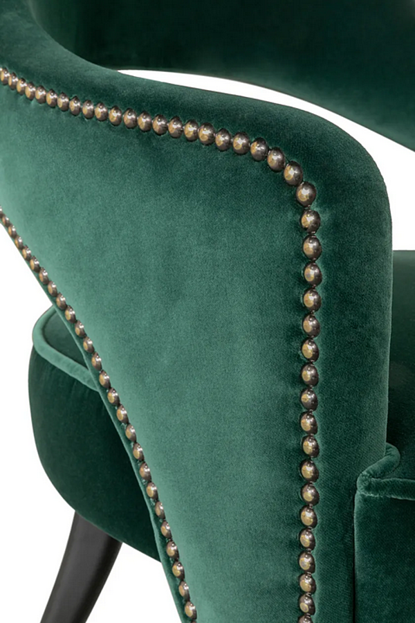 Fauteuil en velours rembourré avec accoudoirs BRABBU Tellus usine BRABBU de l'Italie. Foto №6