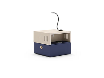 Unité multimédia en bois Nidi Jack usine nidi de l'Italie