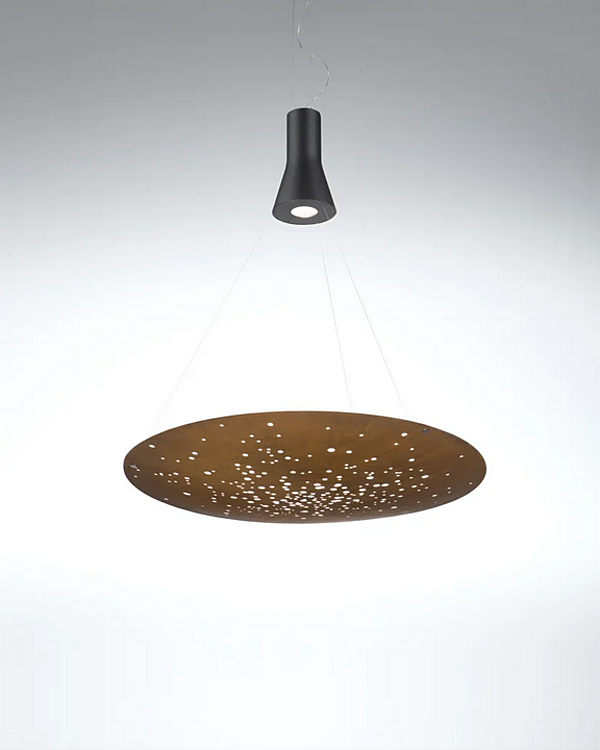 Suspension en métal LED Lens F46 Fabbian usine Fabbian de l'Italie. Foto №3