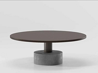Table basse en aluminium bas Roll KETTAL usine KETTAL de l'Italie