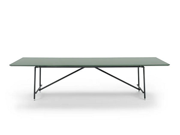 Table rectangulaire en placage de bois FLEXFORM Any Day usine FLEXFORM de l'Italie. Foto №1