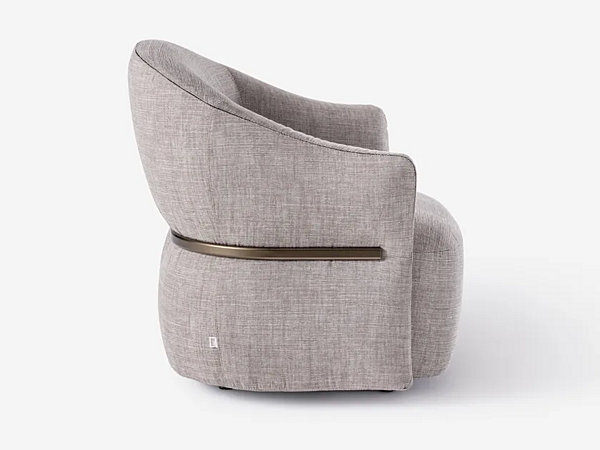 Fauteuil avec accoudoirs en tissu Madame Butterfly Flou usine Flou de l'Italie. Foto №2