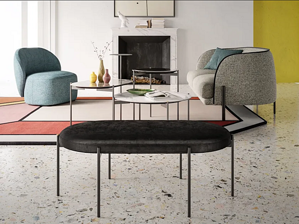 Banc en tissu rembourré Caillou Liu Jo Living Collection CSE PTB usine Liu Jo Living Collection de l'Italie. Foto №5