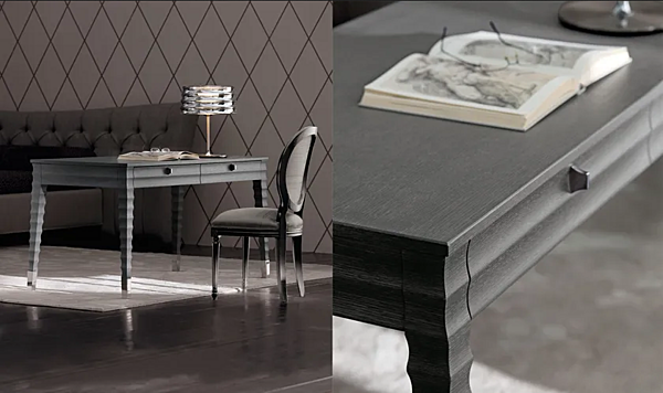 Bureau en bois avec tiroirs Elettra OPERA CONTEMPORARY ANGELO CAPPELLINI usine OPERA CONTEMPORARY de l'Italie. Foto №2