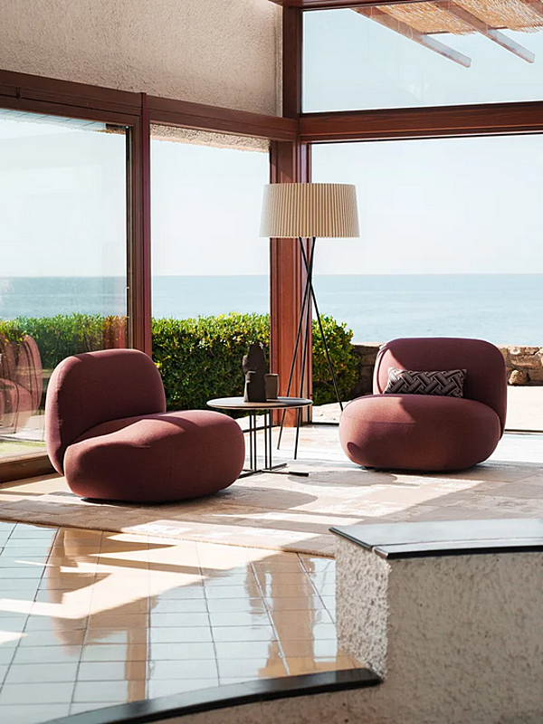 Fauteuil en tissu Jade 953 L Potocco 953/L usine POTOCCO de l'Italie. Foto №4