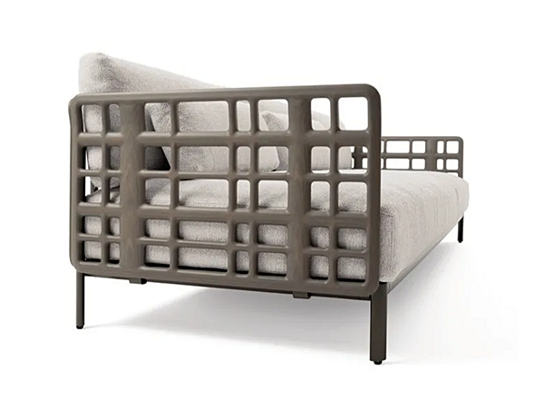 Canapé de jardin 4 places en tissu et métal peint GIORGETTI Aldia 91030 usine GIORGETTI de l'Italie. Foto №2