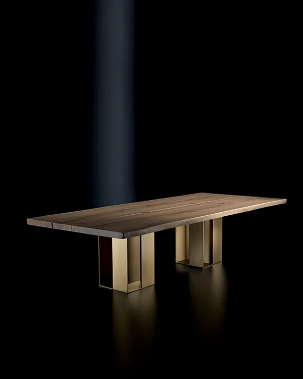Table rectangulaire en bois massif Vero Cubica ARTE BROTTO L620, CUBICA usine Arte Brotto de l'Italie. Foto №2