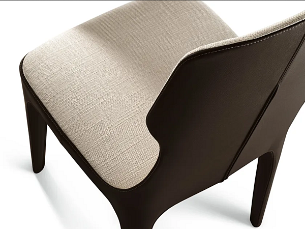 Chaise avec housse amovible en tissu GIORGETTI Tiche 70300, 70301 usine GIORGETTI de l'Italie. Foto №4